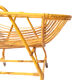 Vintage rattan cradle for baby with bed sky