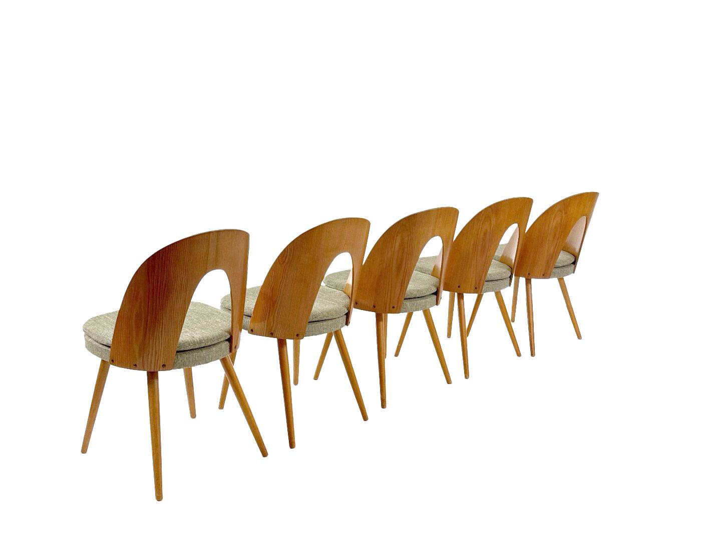 9 vintage designer dining chairs by Antonín Šuman for Tatra