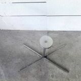 Transparent acrylic and chrome side table, 1970s design.