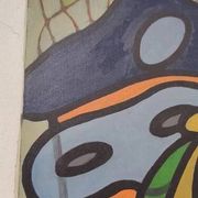 Oil painting on canvas "mask" franco prayer (1924) 50 x 60 cm
