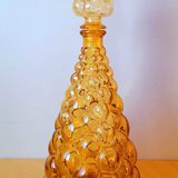Amber Empoli glass carafe 70s