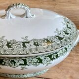 Large old tureen in iron earth, model Murier de Saint amand