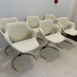 Euro Steel Furniture Idée 2000 Table and Chairs Set Boris Tabacoff