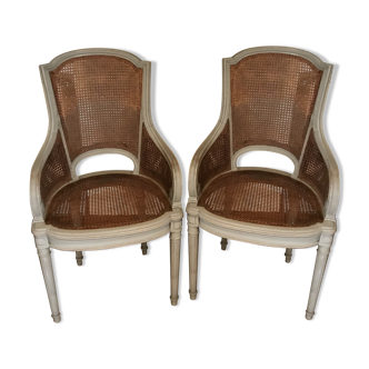 Pair of cane chairs