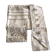 Grey silk nape and towels embroidered with coloured cashmere patterns