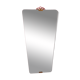 Miroir retroviseur 80cm x 38 cm laiton et bois doré, 1950’s