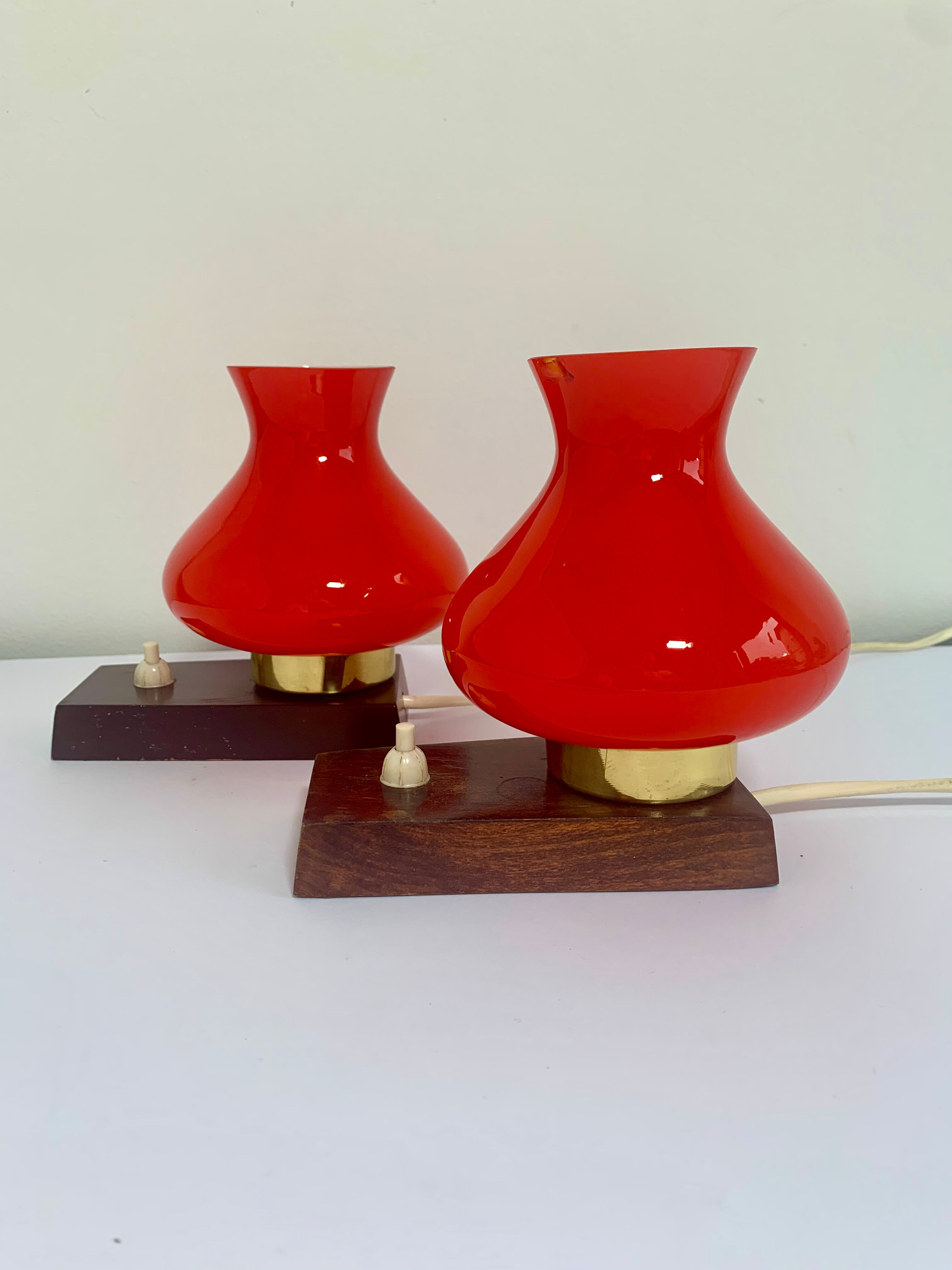 Pair of bedside lamps, Germany, 1960s