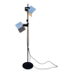 Triedro Floor Lamp in Lacquered and Chromed Metal by Joe Colombo for Stilnovo, Italy, 1970s