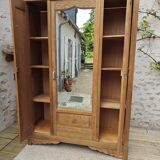 Art deco oak cabinet