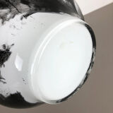 Vase pop art en opaline vintage Italie années 1970