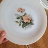 set of 6 Arcopal dessert plates