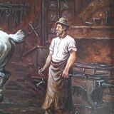 José Selles Alemany (born in 1937) Oil on panel - 19 x 32 cm - signed