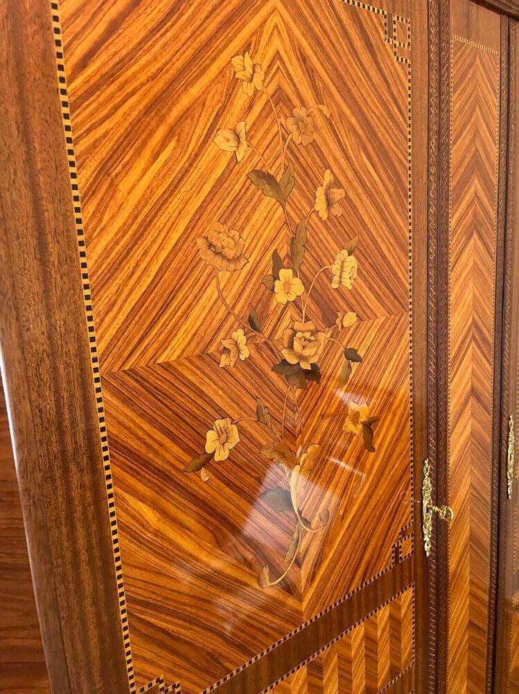 Rosewood marquetry cabinet