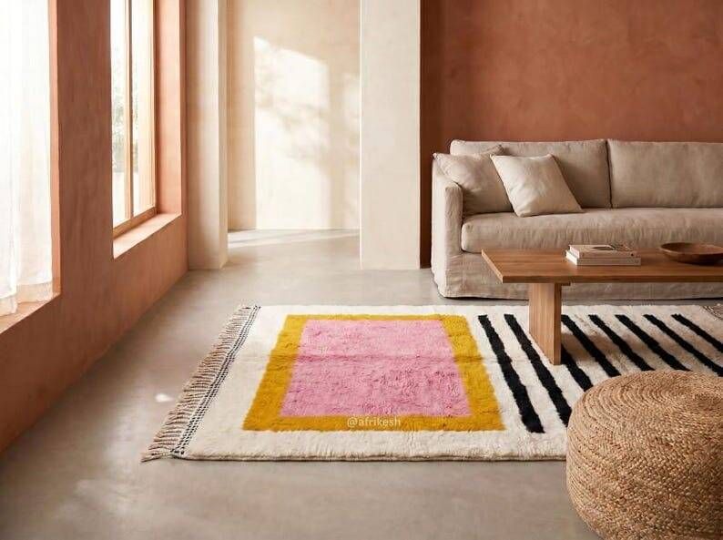 Handmade traditional pure wool rug 1.5/2.5 m