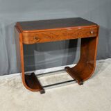 Walnut Console Desk, Art Deco – 1930