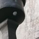 Pair of black wrought iron wall sconces - neo-Gothic style - from the 1950s