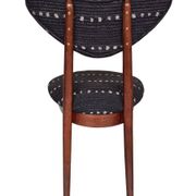 Mid Century Heart Chair in Black Perennials Dotty Fabric, Europe, 1960s