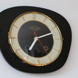 Rectangular clock Lutétia formica black