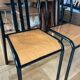 Pair of vintage metal bistro chairs