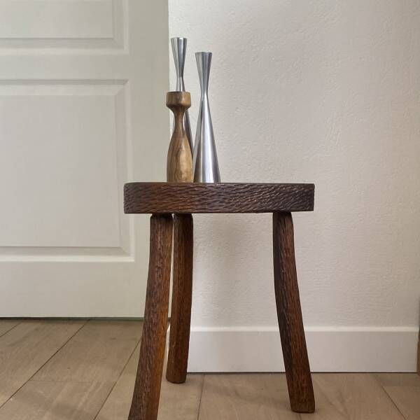 Brutalist tripod stool