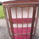 Showcase half moon mahogany, 1900