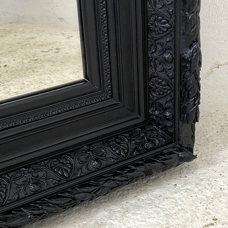 Black Louis XVI style mirror