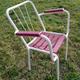 Chaises de jardin anciennes années 50
