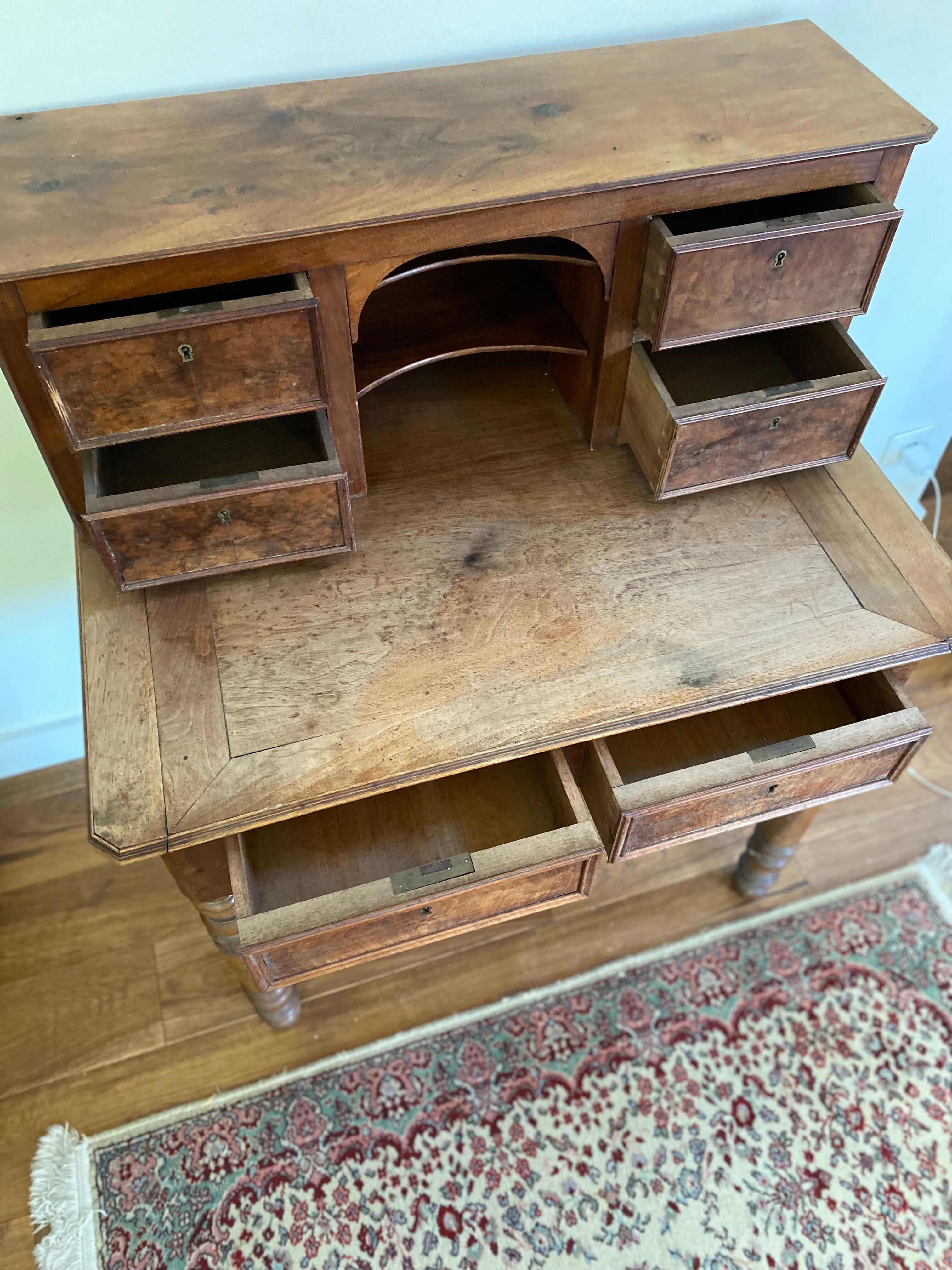 Vintage antique wooden desk