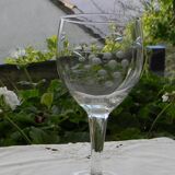 Set of 5 glass water glasses from the 1950s.