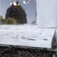 Oak window H96,8xL80,5cm old small tiles