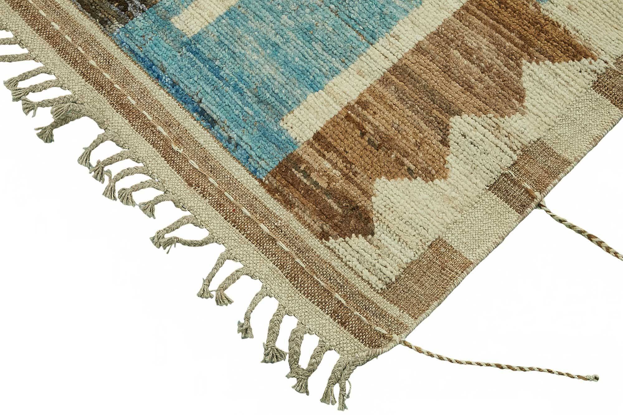 Hand-Knotted Tribal Unique 208 cm x 308 cm Multicolor Wool Carpet