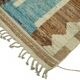 Tapis tribal unique noué à la main en laine multicolore 208 cm x 308 cm