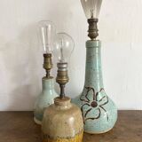 matching signed ceramic lamp bases