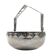 Art Nouveau sugar bowl, silver-plated brass, Sweden, early 20th century