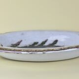 Plat ovale au chardon Albet et Pyot Thiry