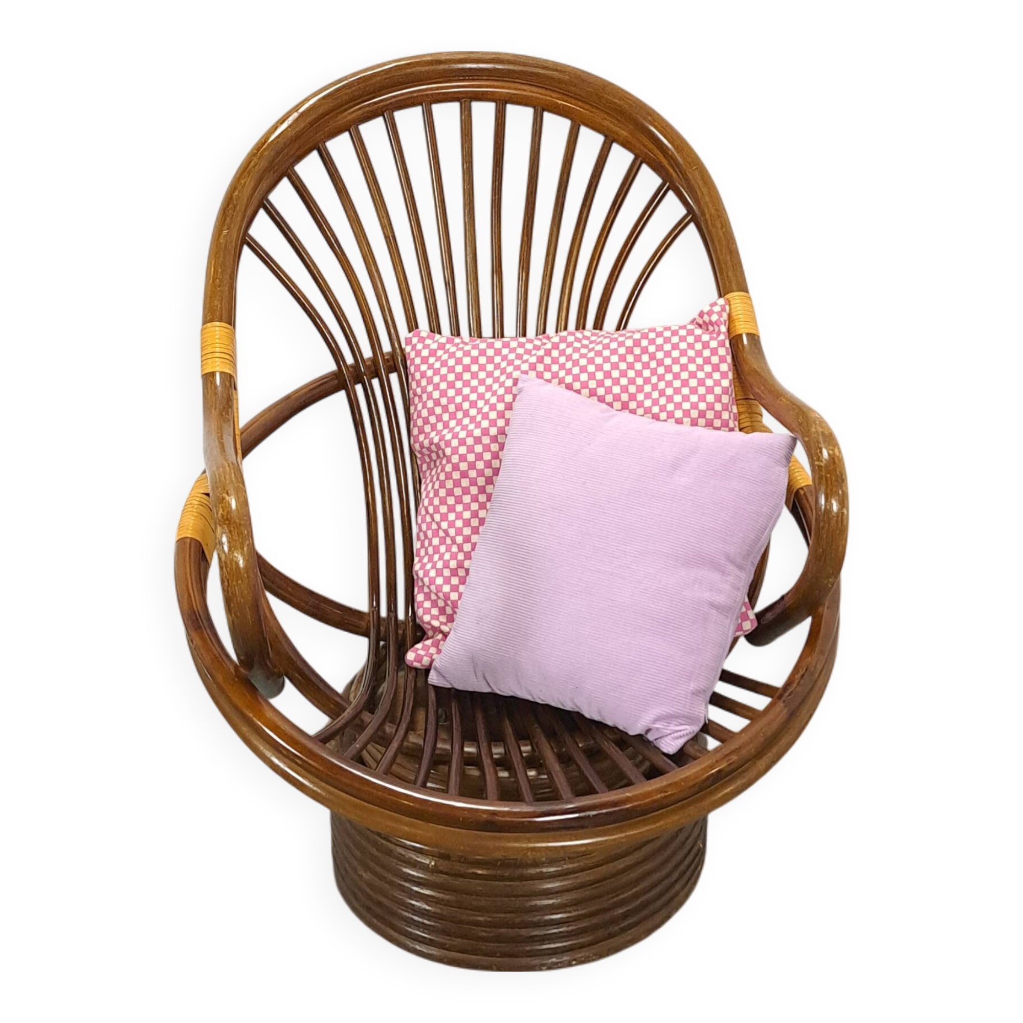 Rotan manou draai stoel