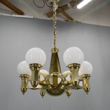 Rare Art Nouveau Chandelier by Emil Kralik for Vulkania, 1920s