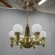 Rare Art Nouveau Chandelier by Emil Kralik for Vulkania, 1920s