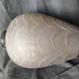 Art Deco /1910/40 moulded pressed smoked vase (30 cm)