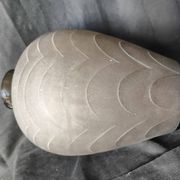 Art Deco /1910/40 moulded pressed smoked vase (30 cm)