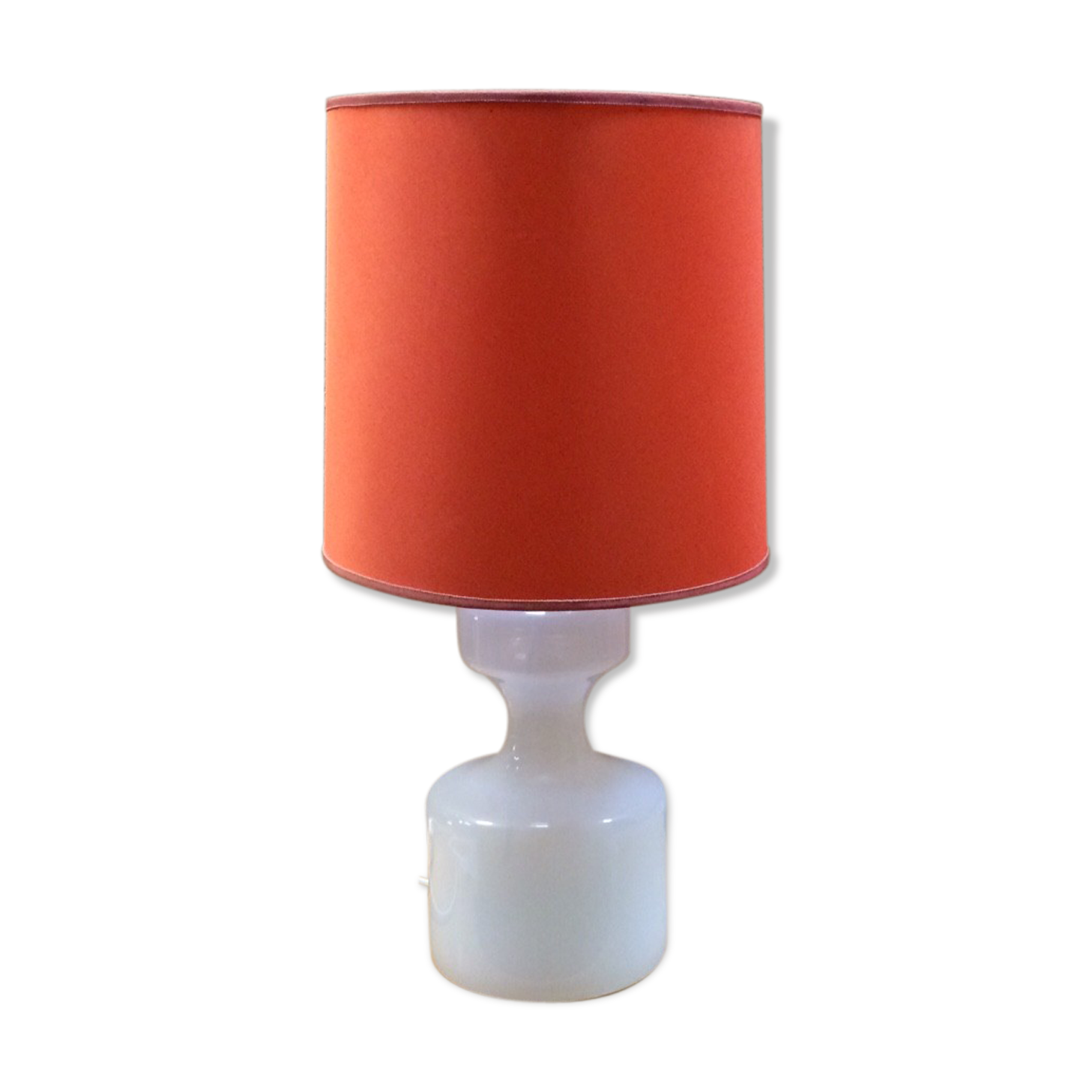 Vintage opalin glass table lamp