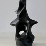 Free-form ceramic, painted black, 1969