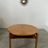 Old coffee table wood design 60s Italy vintage