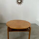 Ancienne table basse bois design années 60 Italy vintage