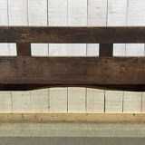 Rustic chestnut bench from the late 19th century.