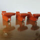 Series of 3 wall hooks grosfillex 70s
