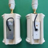 Pair of vintage ceramic wall sconces