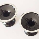 Pair of ceramic candlesticks from the 1950s