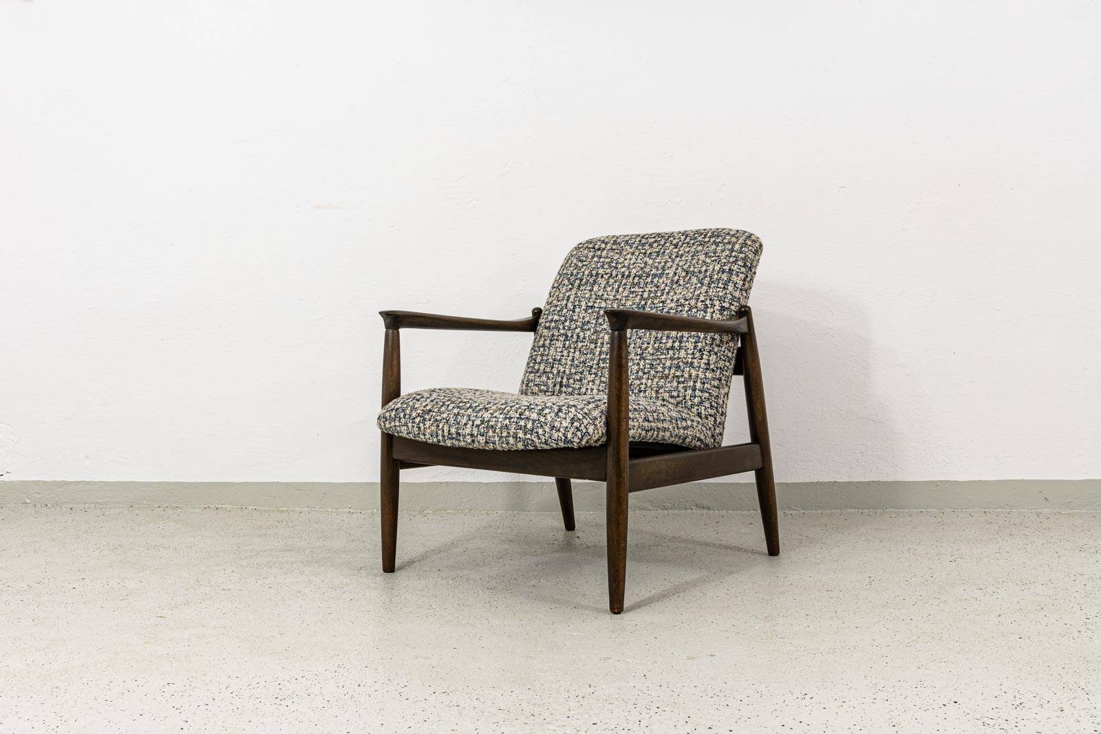 Vintage armchair GFM-64 by Edmund Homa, GFM, Poland, 1960s