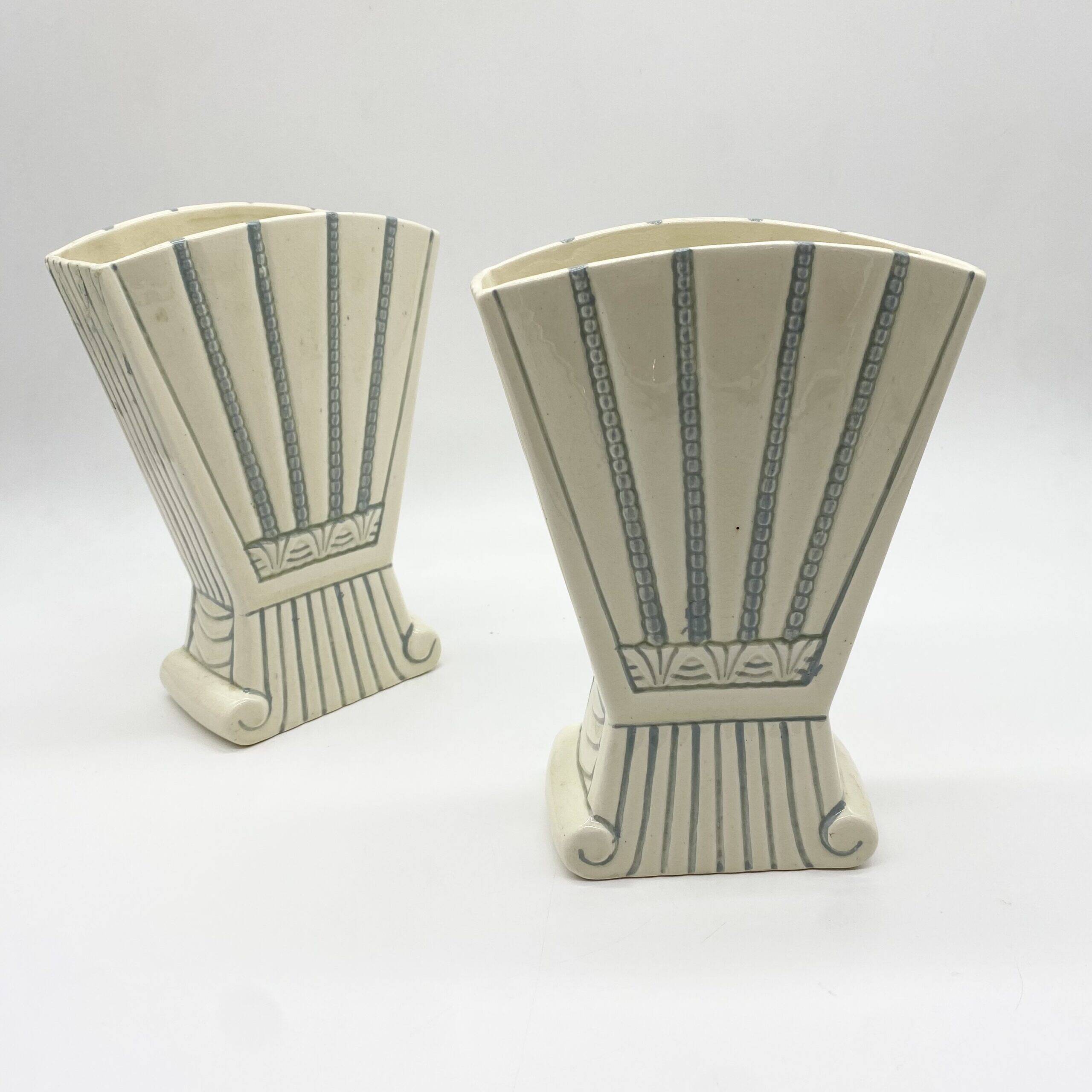 Pair of "Orchies" Art Deco vases, 1930s